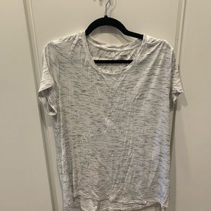 White and gray T-shirt